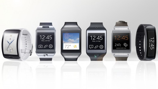 Gizmag compares the features and specs of the Gear S (far left) to Samsung's previous five...